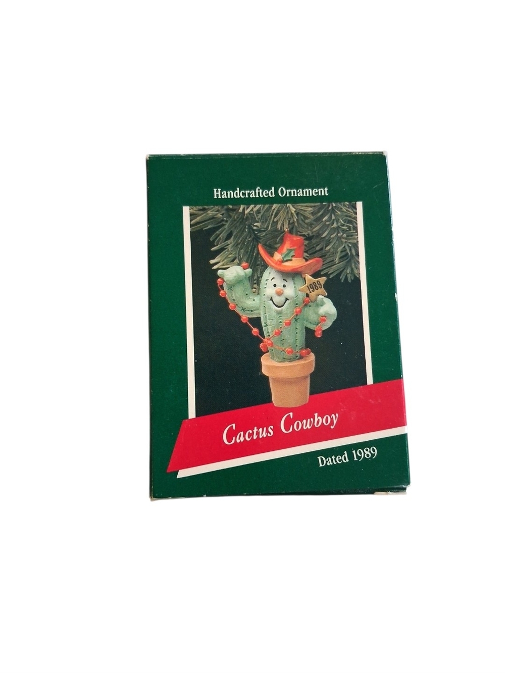 Cactus Cowboy Handcrafted Ornament